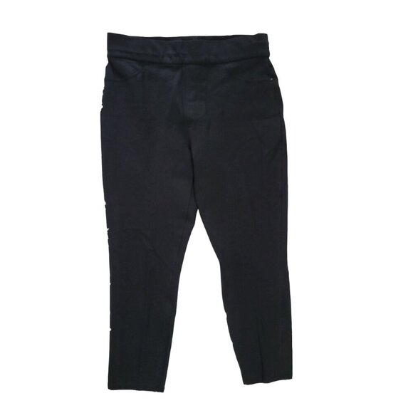 Spanx Black Suede Front Pants - Size 1X - Picture 1 of 15